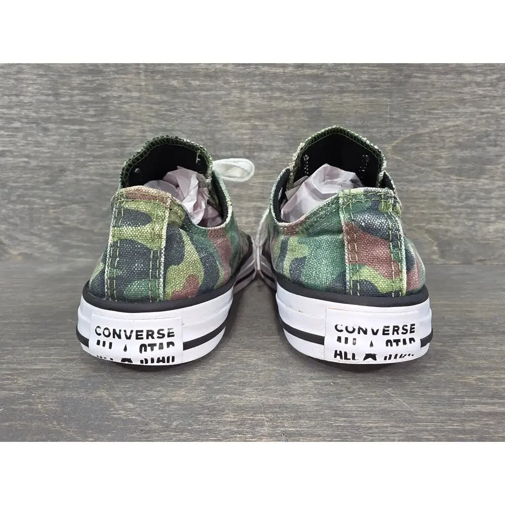 Converse Chuck Taylor All Star Green Camo Low Top Sneakers Size 1 Junior